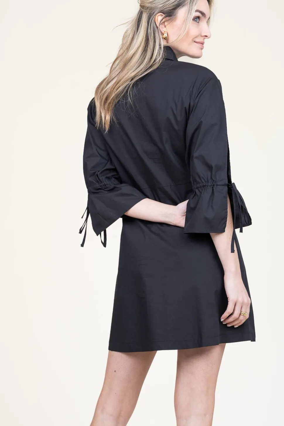 Sale Liu Jo Poplin Button Through Dress With Pockets Valderice | Black... | | Little Soho