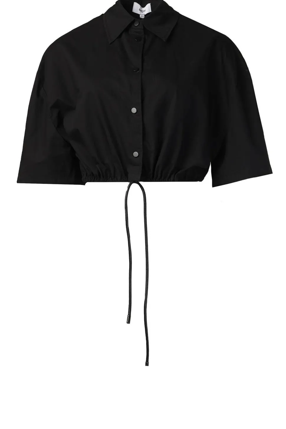 Clearance Suncoo Poplin Cropped Blouse Loucie | Black... | | Little Soho
