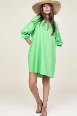 Cheap Devotion Poplin Dress Izoldi | Green... | | Little Soho