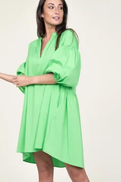 Cheap Devotion Poplin Dress Izoldi | Green... | | Little Soho
