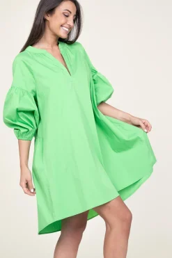 Cheap Devotion Poplin Dress Izoldi | Green... | | Little Soho