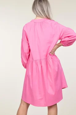 Online Devotion Poplin Dress Izoldi | Pink... | | Little Soho