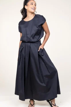 Flash Sale Devotion Poplin Maxi Skirt With Pockets Kelly | Black... | | Little Soho