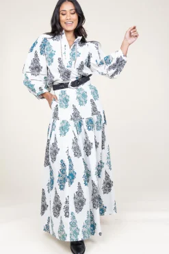 Best Antik Batik Poplin Maxi Skirt With Print Muguet | White... | | Little Soho