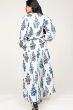 Best Antik Batik Poplin Maxi Skirt With Print Muguet | White... | | Little Soho