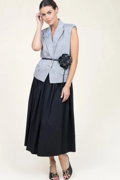 Flash Sale Twinset Poplin Skirt Marta | Black... | | Little Soho