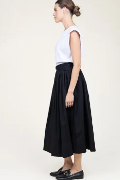 Flash Sale Twinset Poplin Skirt Marta | Black... | | Little Soho