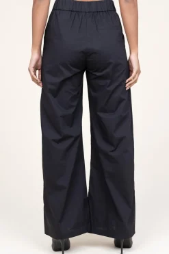 Clearance Suncoo Poplin Wide Leg Trousers Johan | Black... | | Little Soho