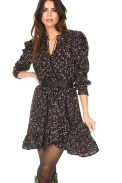 Best Sale Berenice Printed Dress Rilda | Bordeaux... | | Little Soho