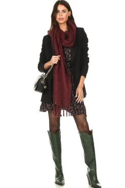 Best Sale Berenice Printed Dress Rilda | Bordeaux... | | Little Soho