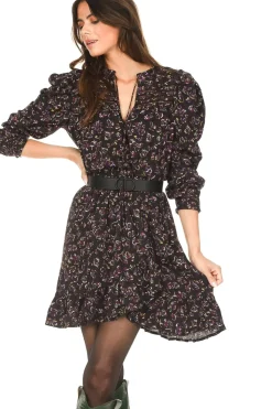 Best Sale Berenice Printed Dress Rilda | Bordeaux... | | Little Soho