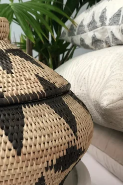 Best Little Soho Living Printed Rattan Basket Jill - Small | Natural... | | Little Soho