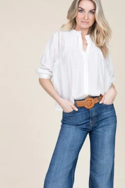 Best Sale Lollys Laundry Rayon Blouse Lilana | White... | | Little Soho