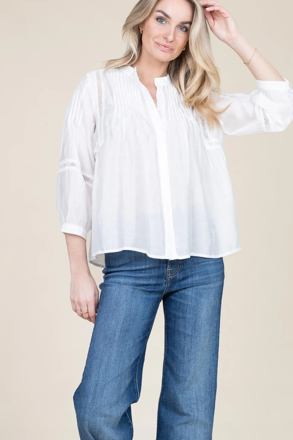 Best Sale Lollys Laundry Rayon Blouse Lilana | White... | | Little Soho