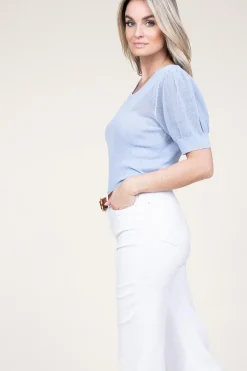 Sale Aaiko Rayon Top With Bustier Ellen Ray | Blue... | | Little Soho