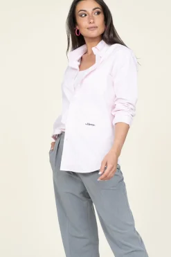 Hot Mercer Recycled Cotton Blouse The Oxford | Pink... | | Little Soho