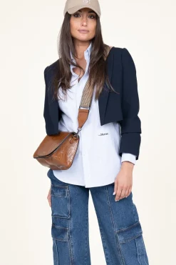 Fashion Mercer Recycled Cotton Blouse The Oxford | Blue... | | Little Soho