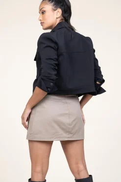 Hot Second Female Safari Mini Skirt Wallie | Taupe... | | Little Soho