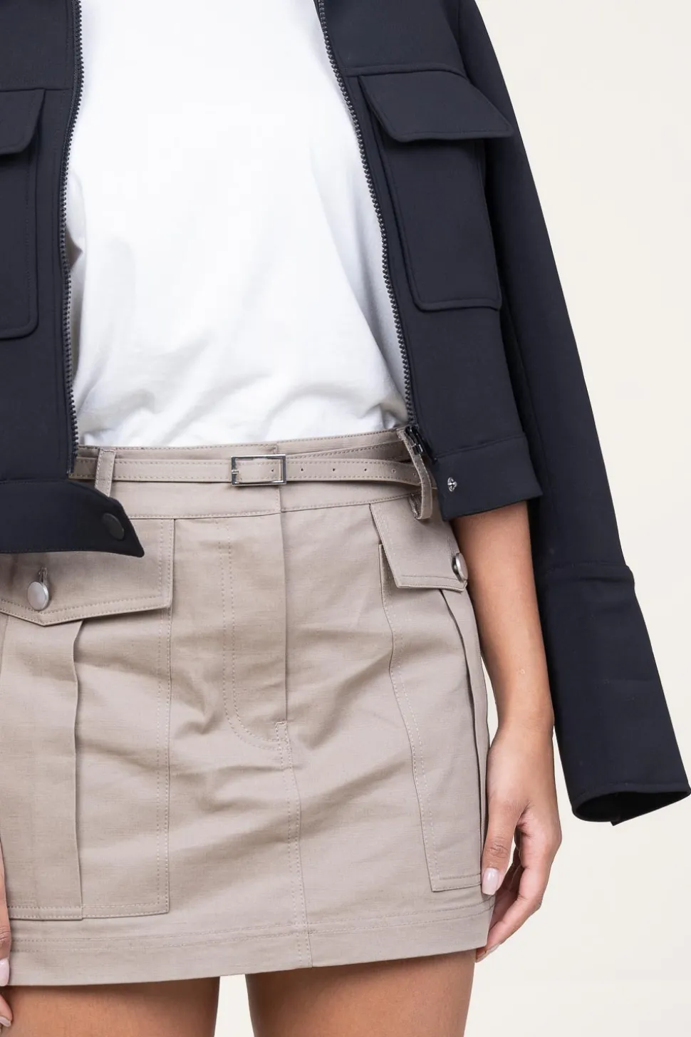 Hot Second Female Safari Mini Skirt Wallie | Taupe... | | Little Soho