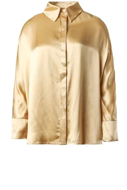 Fashion Greek Archaic Kori Satin Blouse Maia | Gold... | | Little Soho
