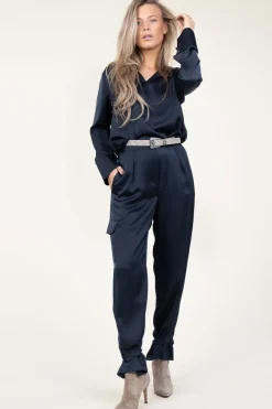 Shop Dante 6 Satin Cargo Pants Harlow | Blue... | | Little Soho