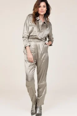 Cheap Mes Demoiselles Satin Jumpsuit Silim | Green... | | Little Soho