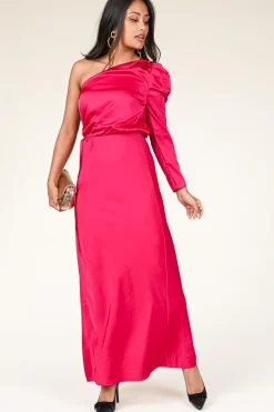 Cheap Dante 6 Satin One-Shoulder Dress Penrith | Pink... | | Little Soho