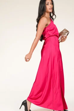 Cheap Dante 6 Satin One-Shoulder Dress Penrith | Pink... | | Little Soho