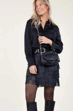 Clearance Dante 6 Satin Oversized Blouse Louda | Black... | | Little Soho