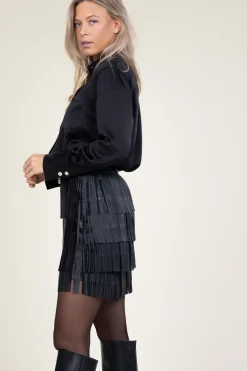 Clearance Dante 6 Satin Oversized Blouse Louda | Black... | | Little Soho