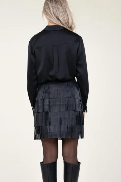 Clearance Dante 6 Satin Oversized Blouse Louda | Black... | | Little Soho