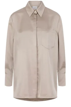 Best Sale Dante 6 Satin Oversized Blouse Louda | Taupe... | | Little Soho