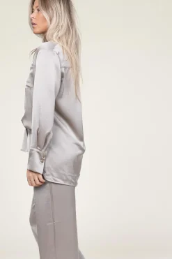 Best Sale Dante 6 Satin Oversized Blouse Louda | Taupe... | | Little Soho