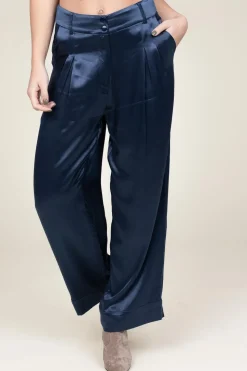 Cheap Greek Archaic Kori Satin Pants San Remo | Blue... | | Little Soho