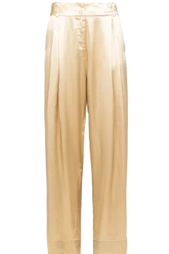 Store Greek Archaic Kori Satin Pants San Remo | Gold... | | Little Soho