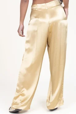 Store Greek Archaic Kori Satin Pants San Remo | Gold... | | Little Soho