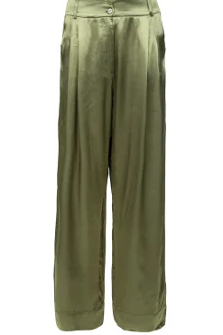 Store Greek Archaic Kori Satin Pants San Remo | Green... | | Little Soho