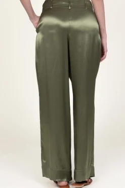 Store Greek Archaic Kori Satin Pants San Remo | Green... | | Little Soho