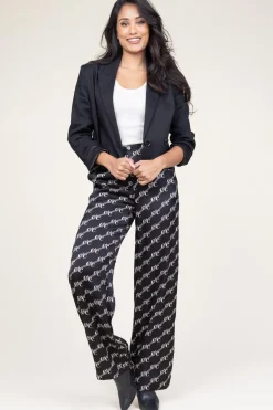 Best Sale Co'Couture Satin Pants With Logo Line | Black... | | Little Soho