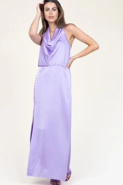 Clearance Dante 6 Satin Stretch Maxi Dress Marryme | Purple... | | Little Soho