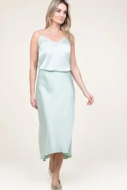 Clearance Dante 6 Satin Stretch Skirt Peppa | Green... | | Little Soho