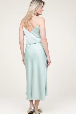 Clearance Dante 6 Satin Stretch Skirt Peppa | Green... | | Little Soho