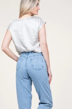 New Dante 6 Satin Stretch Top Luiza | Green... | | Little Soho