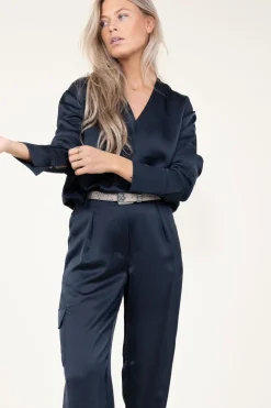 Hot Dante 6 Satin Top Bodil | Blue... | | Little Soho