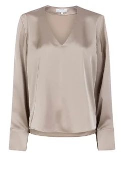 Outlet Dante 6 Satin Top Bodil | Taupe... | | Little Soho