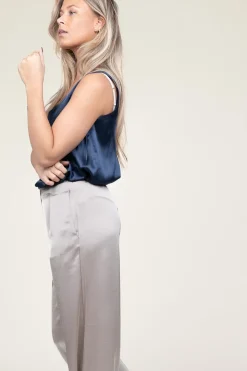 New Greek Archaic Kori Satin Top Monte Carlo | Blue... | | Little Soho