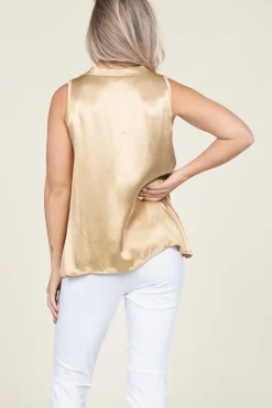 Flash Sale Greek Archaic Kori Satin Top Monte Carlo | Gold... | | Little Soho