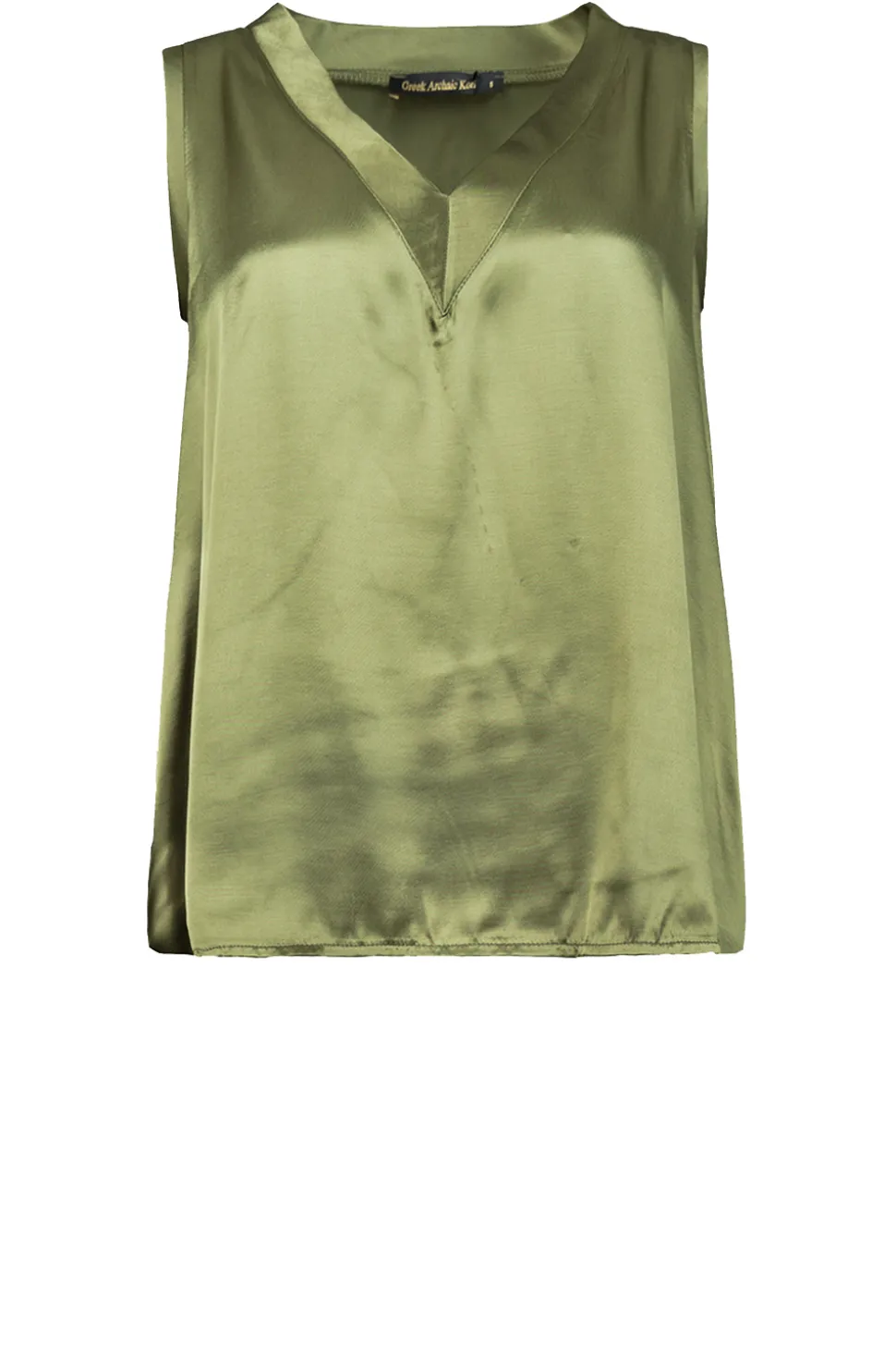 Outlet Greek Archaic Kori Satin Top Monte Carlo | Green... | | Little Soho