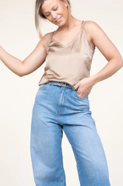 Clearance Dante 6 Satin Top Obu | Beige... | | Little Soho