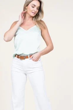 Store Dante 6 Satin Top Obu | Green... | | Little Soho